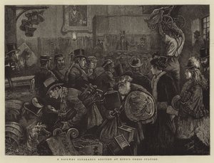 Een spoorwegopruimingsveiling op King